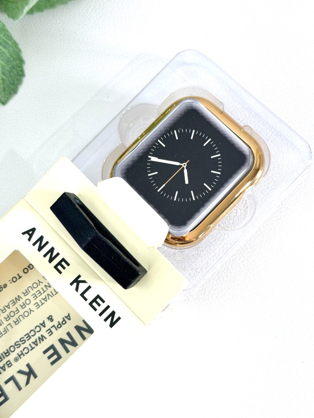 Anne Klein Metal Apple Watch Bumper Case – 45mm (Gold) NWT